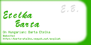 etelka barta business card